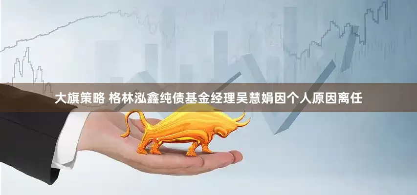 大旗策略 格林泓鑫纯债基金经理吴慧娟因个人原因离任