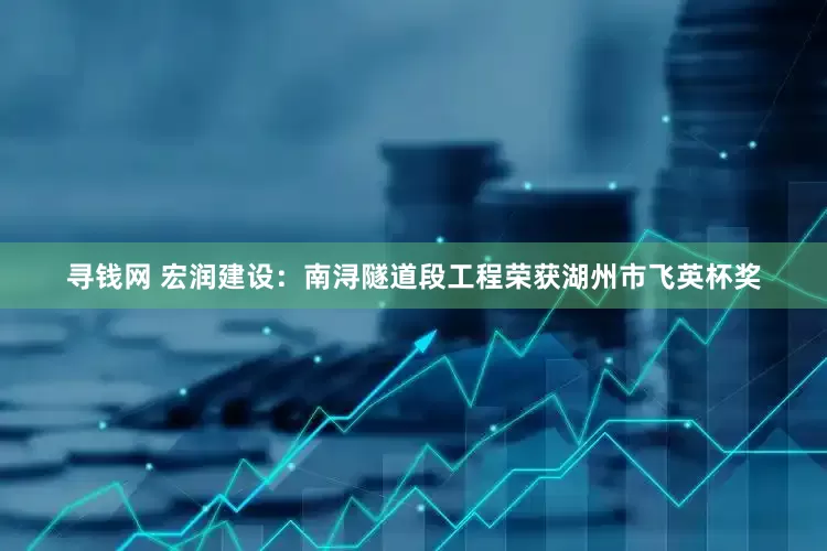 寻钱网 宏润建设：南浔隧道段工程荣获湖州市飞英杯奖